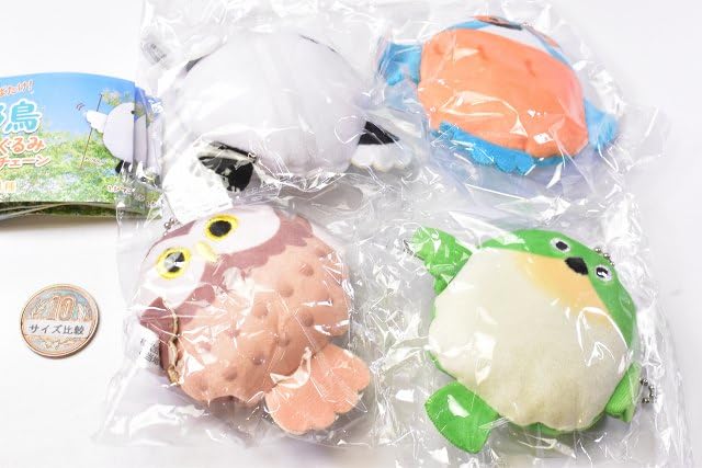 Amazon | 羽ばたけ！野鳥 ぬいぐるみボールチェーン [全4種セット